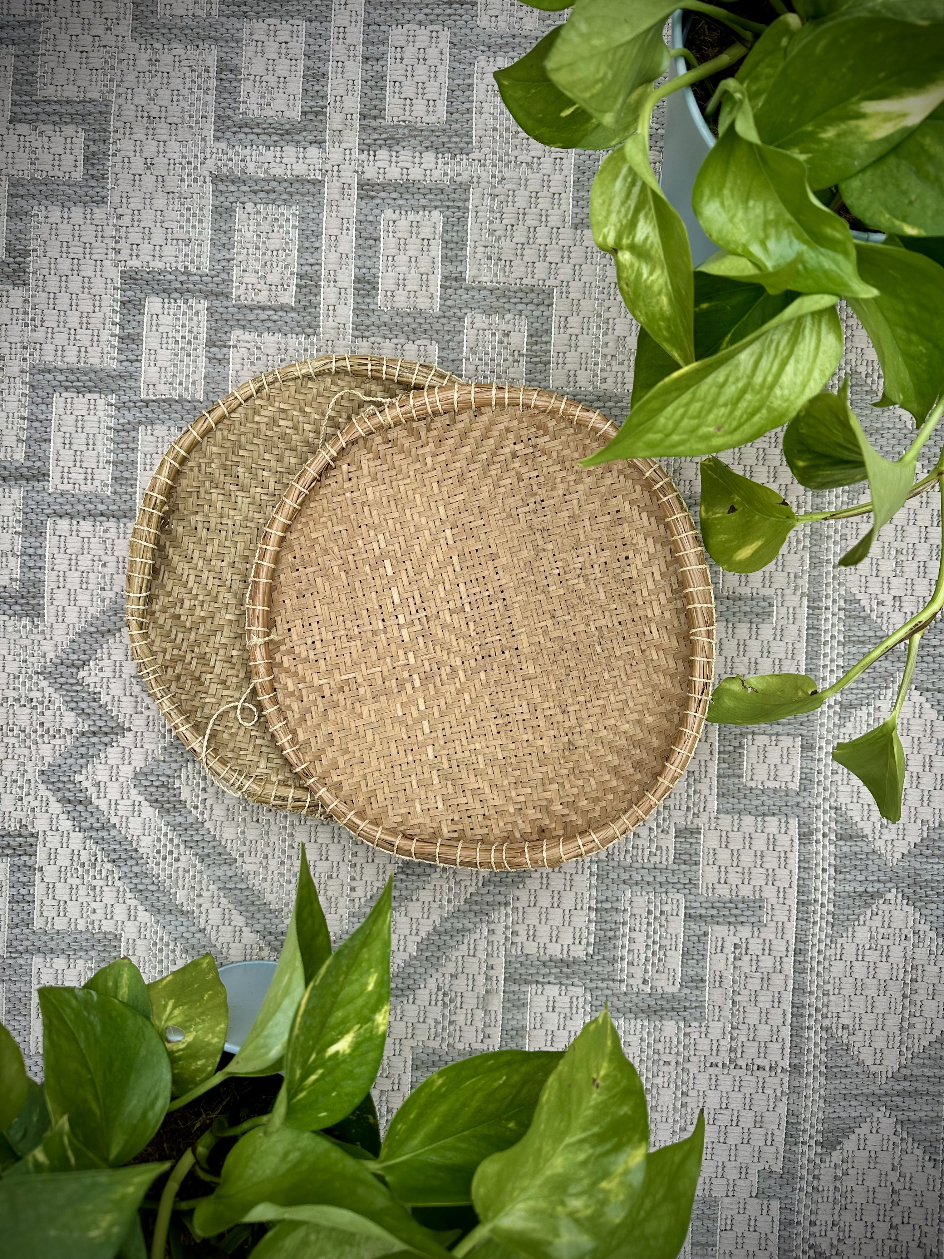 Handwoven Matses Plates