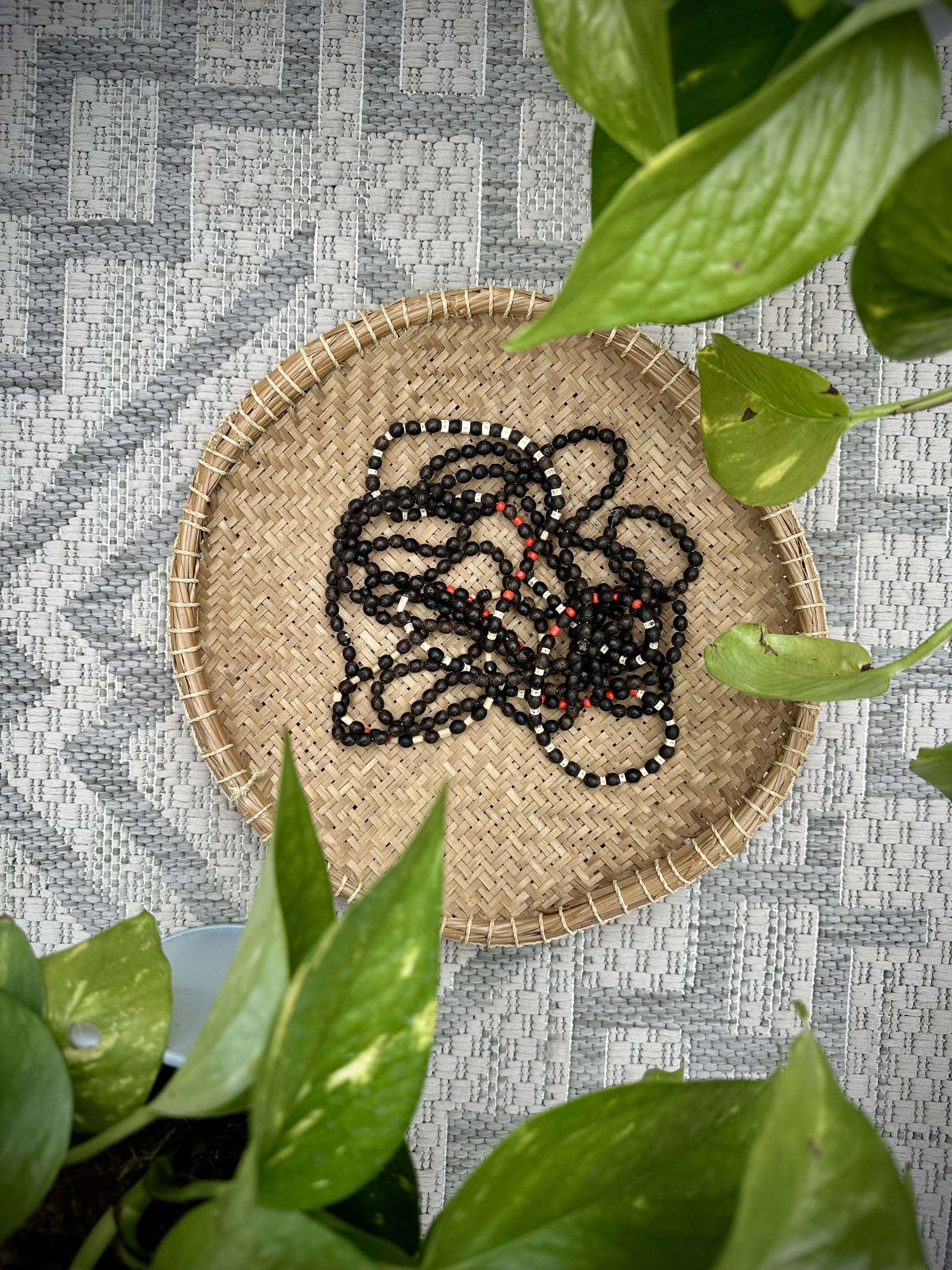 Black Beaded Necklace