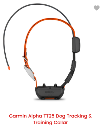 Garmin Alpha TT25 Dog Tracking & Training Collar