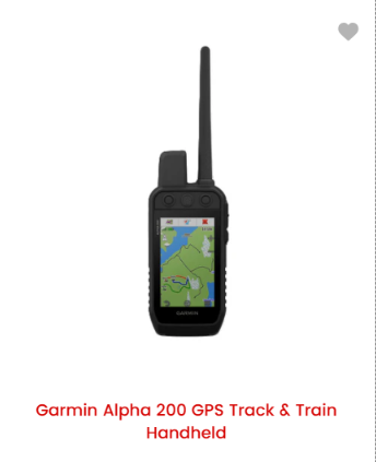 Garmin Alpha 200 GPS Track & Train Handheld