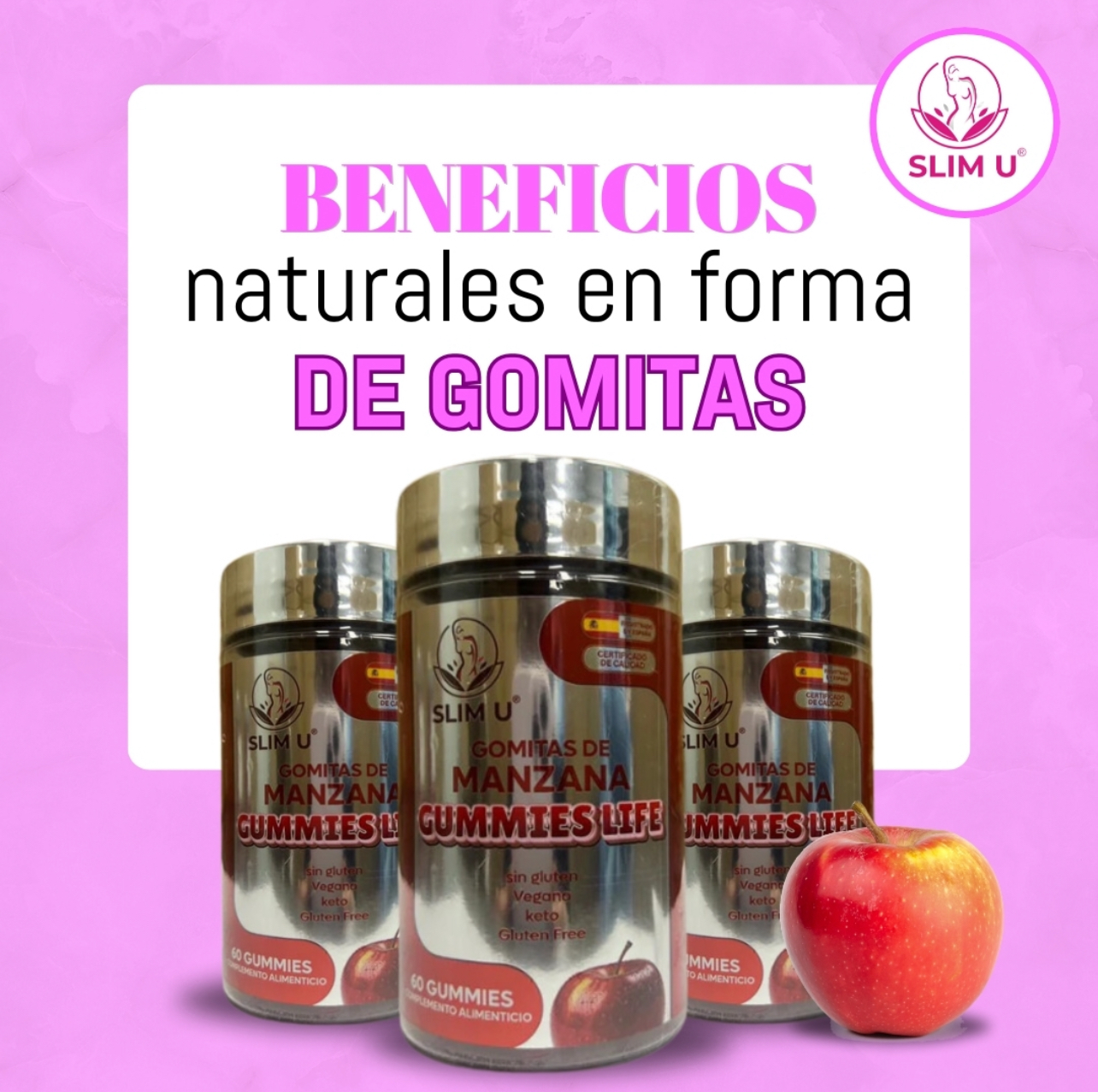 Gomitas de Manzana SlimU