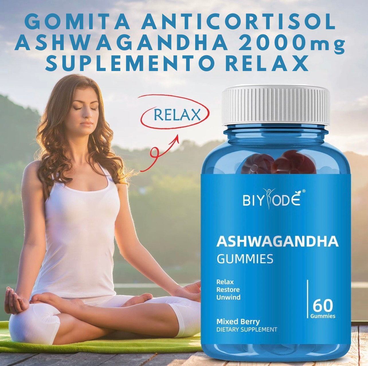 Gomitas Anticortisol Ashwagandha 200mg