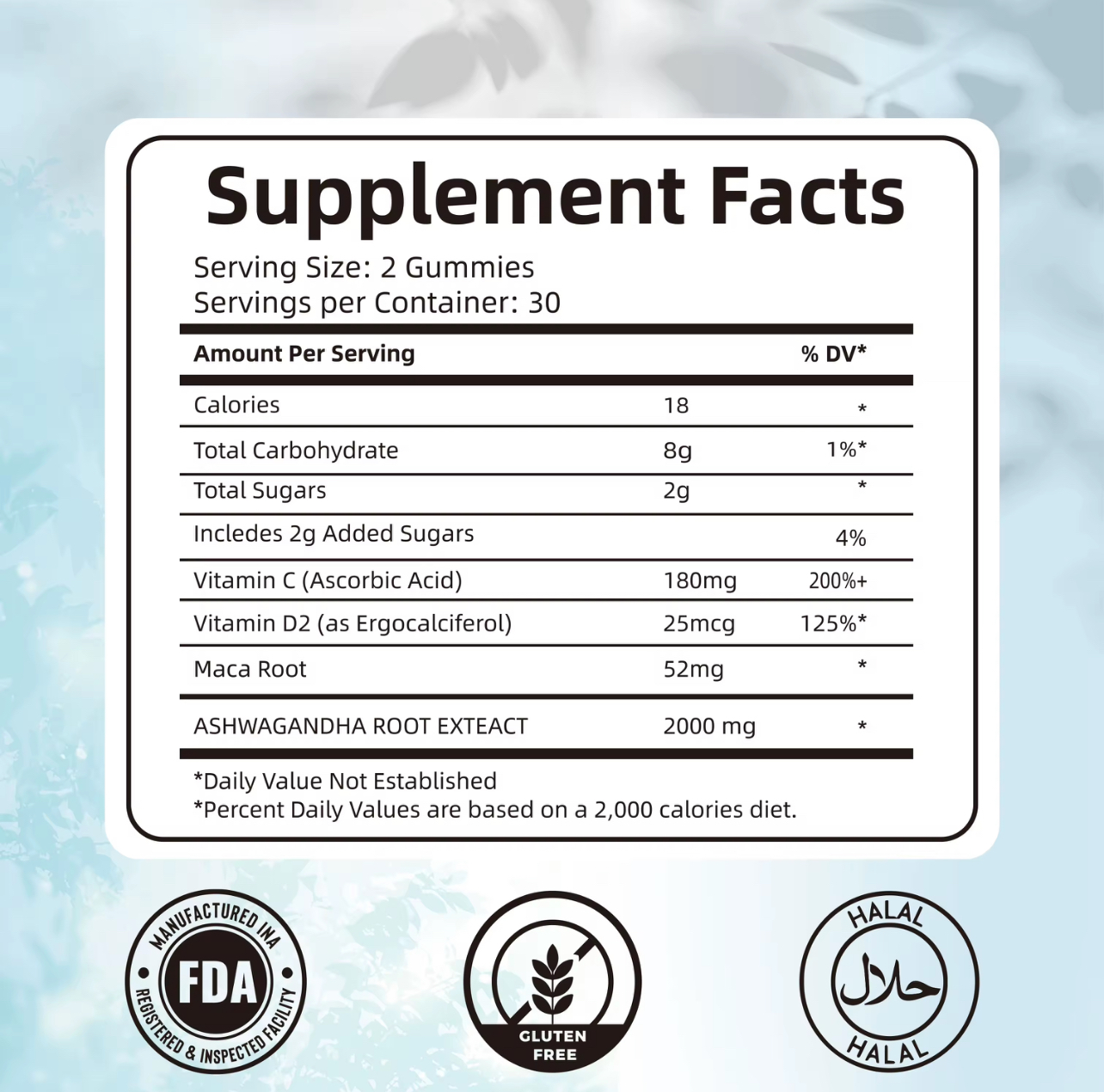 Gomitas Anticortisol Ashwagandha 200mg
