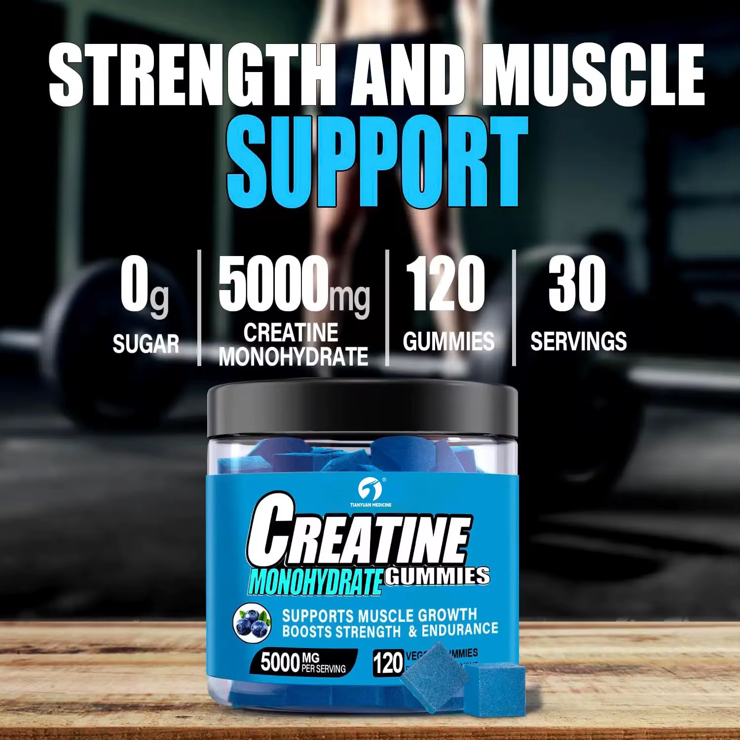 Gominolas de creatina monohidratada 5000mg