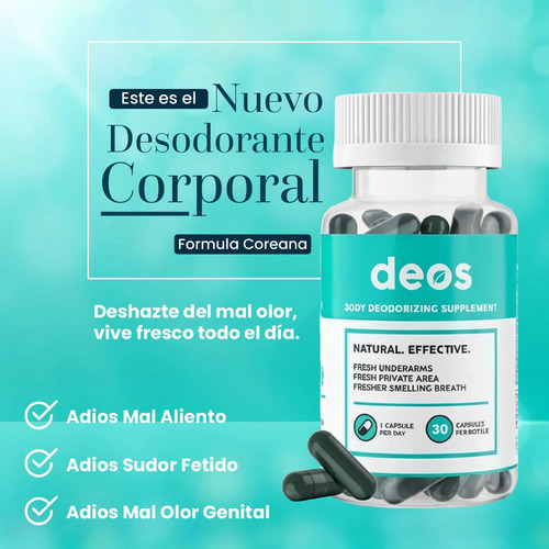 Desodorante Corporal en Cápsula DEOS
