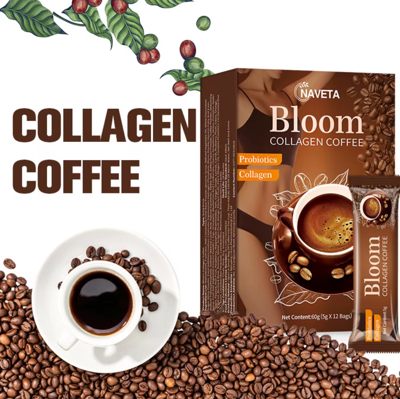 Café con colágeno y pérdida de peso Bloom