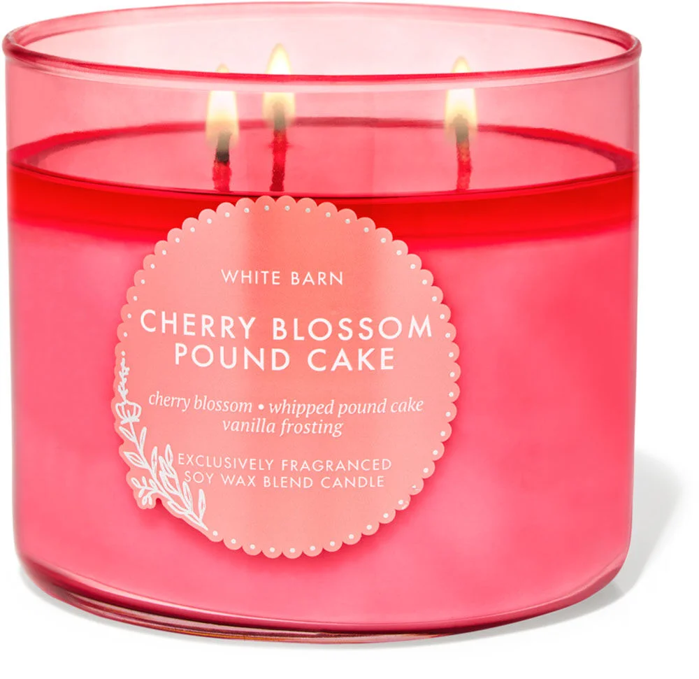 Cherry Blossom Pound Cake Candle