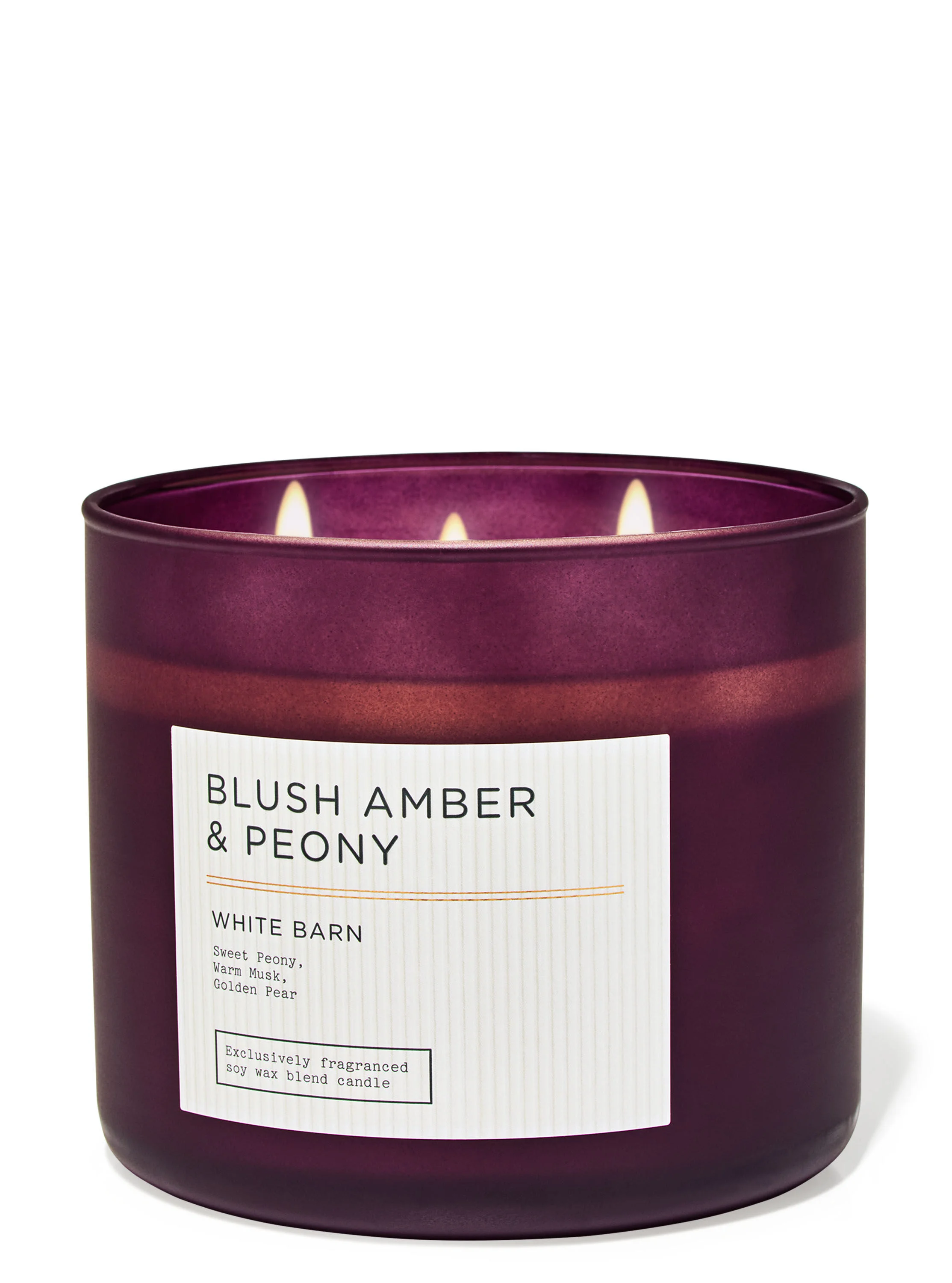 Blush Amber & Peony Scented Candle