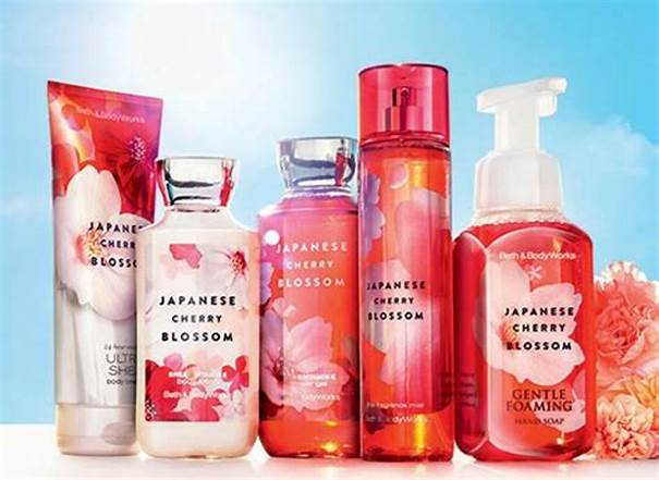 Japanese Cherry Blossom Bath and Body Products