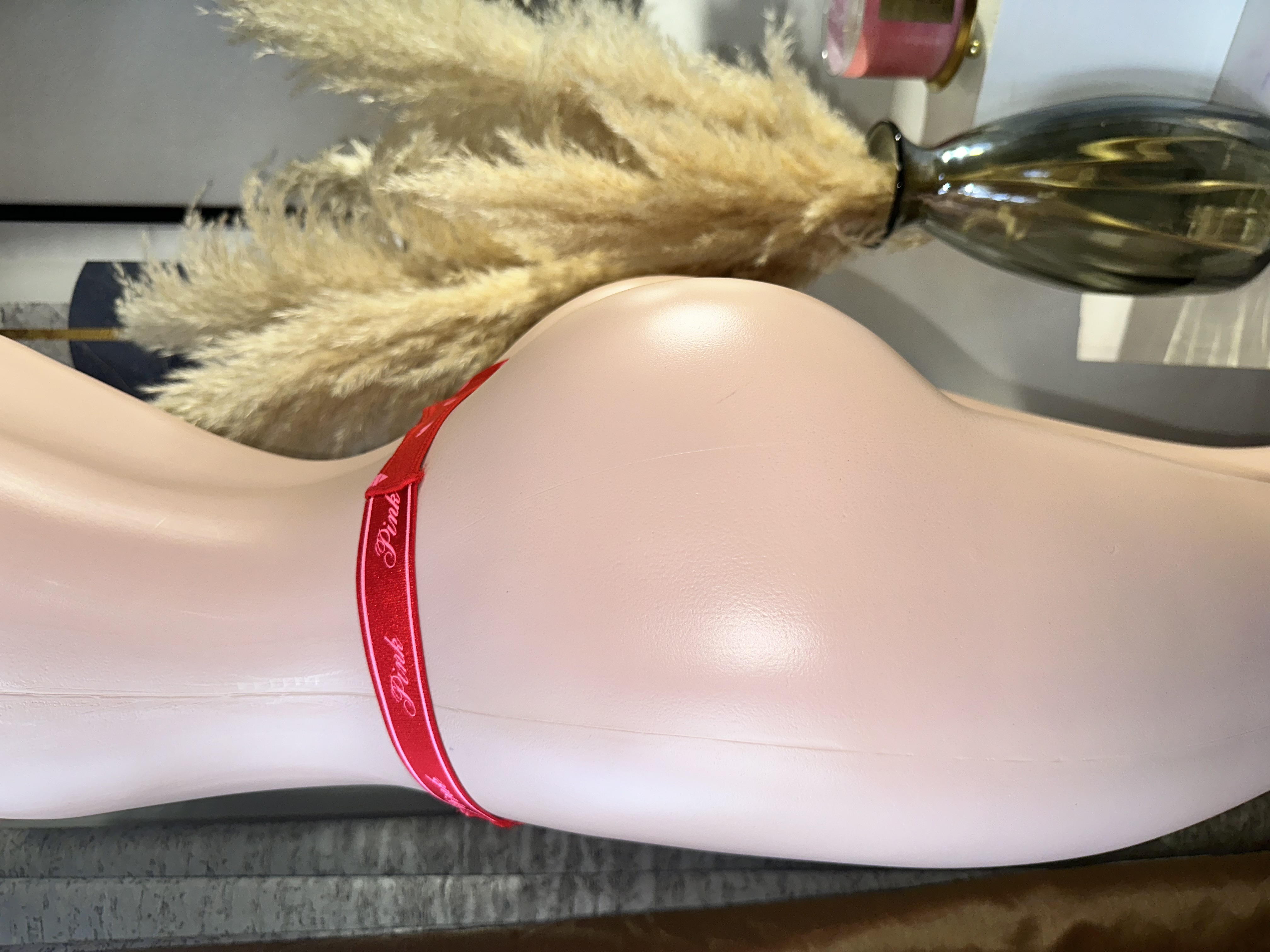 Red Heart Print Bikini Bottom