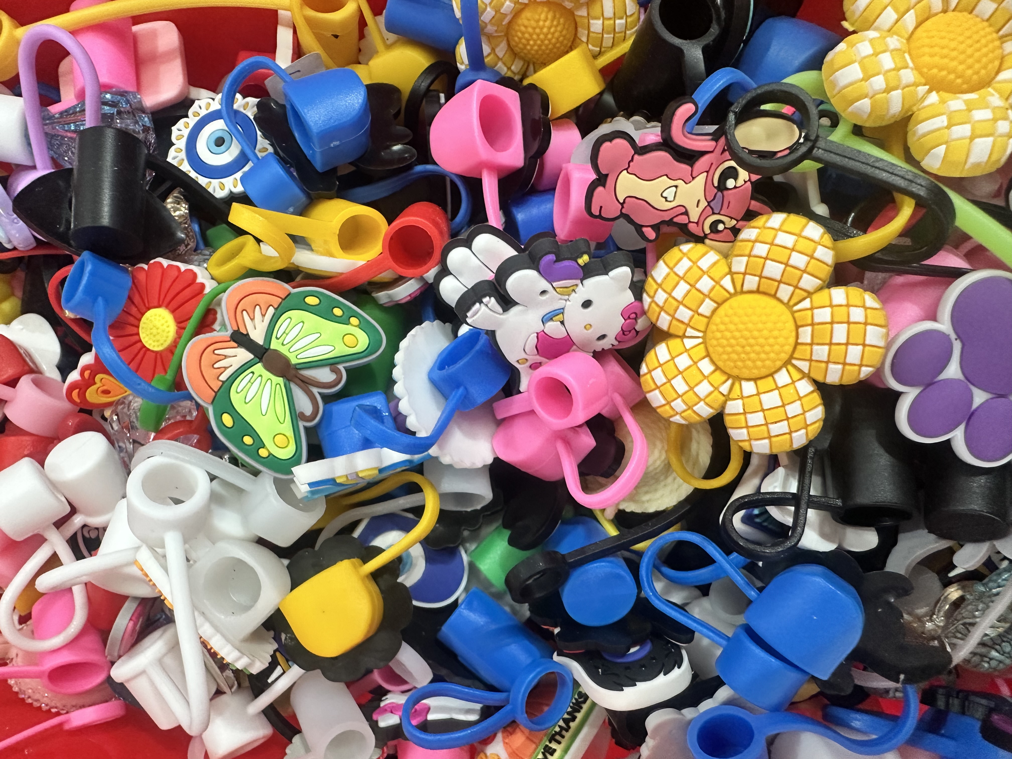 Assorted Decorative Straw Covers