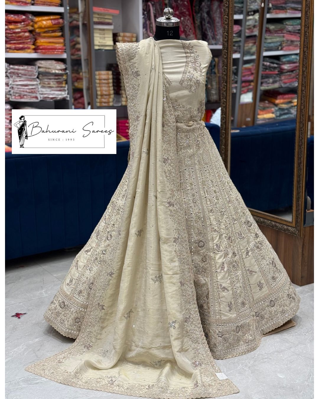 SABHYASACHI SPECIAL EDITION WHITE LEHENGA