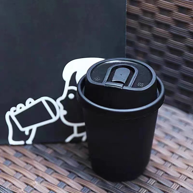 Combo 500 Cốc Giấy Màu Đen Dùng Một Lần Hai Lớp – Tùy Chỉnh Logo, Chống Bỏng, Giữ Nhiệt Tốt