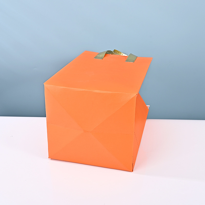 Túi Cách Nhiệt Takeaway Màu Cam – Đựng Bánh Kem Giữ Nhiệt Hoàn Hảo, Nhận In Logo Thương Hiệu
