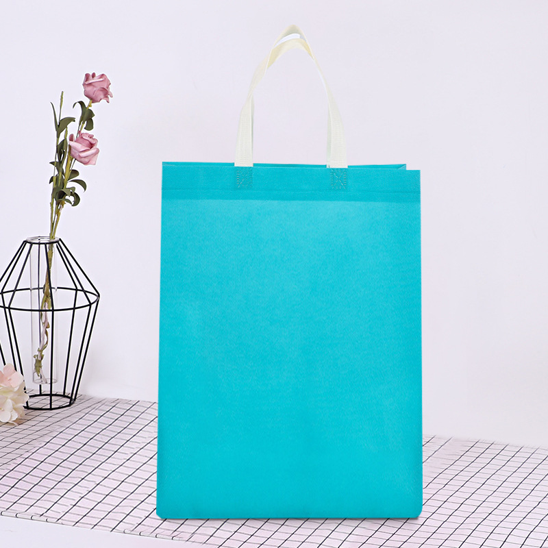 combo 50 Túi xách không dệt làm sẵn, túi đựng quần áo, túi đóng gói tùy chỉnh có thể in logo quảng cáo, túi mua sắm siêu thị