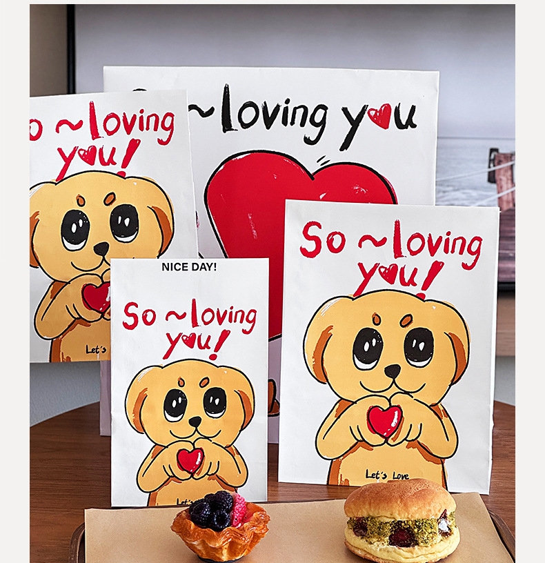 Combo 100 Túi xách đựng đồ tráng miệng, túi đựng bánh mì nướng chống dầu, túi giấy kraft đựng đồ ăn mang đi cỡ lớn, tùy chỉnh