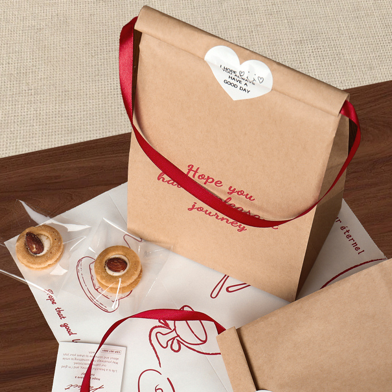 🍪 Túi Đựng Bánh Quy Giấy Kraft Chống Dầu – An Toàn & Tiện Lợi 🥐