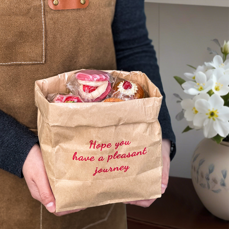 🍪 Túi Đựng Bánh Quy Giấy Kraft Chống Dầu – An Toàn & Tiện Lợi 🥐