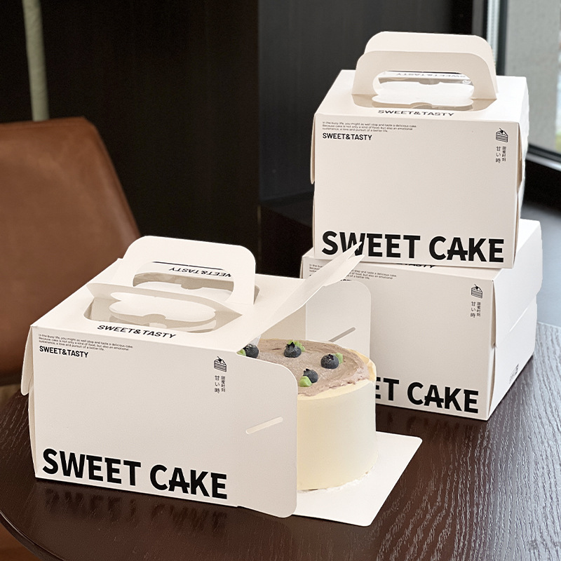Combo 10 Hộp Đựng Bánh 3/4 Inch – Thiết Kế Vuông, Di Động, Thích Hợp Cho Đồ Tráng Miệng và Bánh Mousse Basque