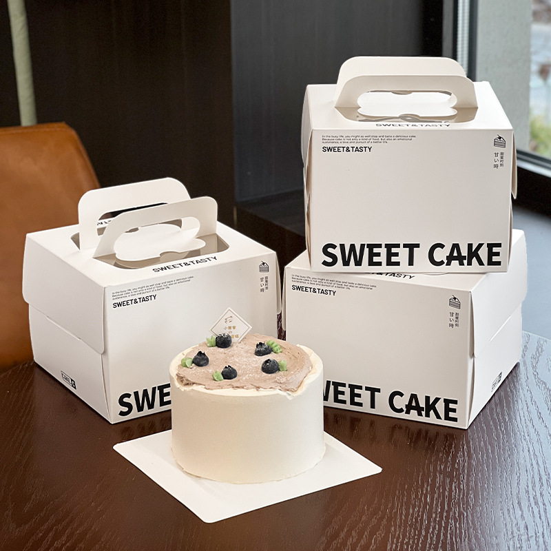 Combo 10 Hộp Đựng Bánh 3/4 Inch – Thiết Kế Vuông, Di Động, Thích Hợp Cho Đồ Tráng Miệng và Bánh Mousse Basque