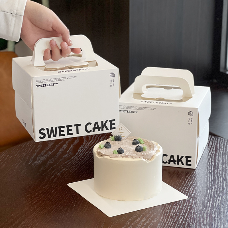 Combo 10 Hộp Đựng Bánh 3/4 Inch – Thiết Kế Vuông, Di Động, Thích Hợp Cho Đồ Tráng Miệng và Bánh Mousse Basque