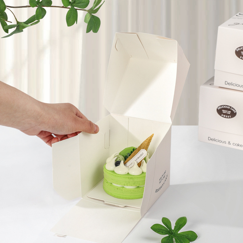 Combo 10 Hộp Bánh Nhỏ Đơn Giản – Phong Cách Hot Trend, Đựng Bánh Mousse, Bánh Ngàn Lớp, Bao Bì Tráng Miệng Tùy Chỉnh