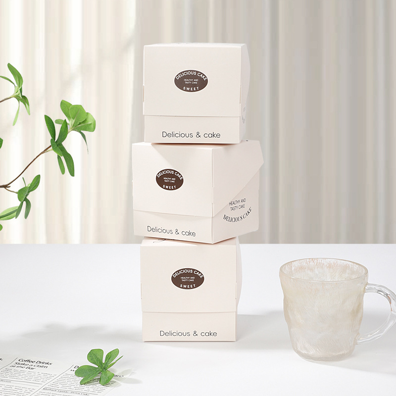 Combo 10 Hộp Bánh Nhỏ Đơn Giản – Phong Cách Hot Trend, Đựng Bánh Mousse, Bánh Ngàn Lớp, Bao Bì Tráng Miệng Tùy Chỉnh