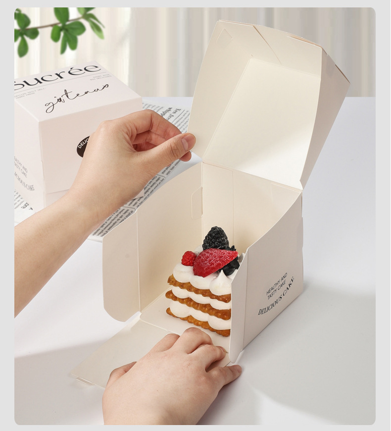 Combo 10 Hộp Bánh Nhỏ Đơn Giản – Phong Cách Hot Trend, Đựng Bánh Mousse, Bánh Ngàn Lớp, Bao Bì Tráng Miệng Tùy Chỉnh