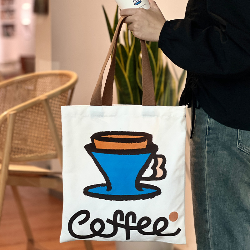 Combo 10 Túi Vải Hoạt Hình Đựng Đồ Tráng Miệng – Thân Thiện Môi Trường, Dễ Thương, In Logo Quảng Cáo, Phù Hợp Bánh Mì Nướng & Mua Sắm Ngoại Vi
