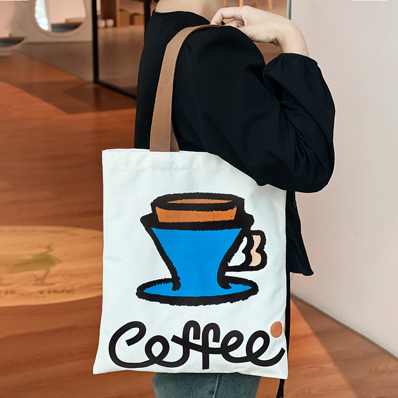 Combo 10 Túi Vải Hoạt Hình Đựng Đồ Tráng Miệng – Thân Thiện Môi Trường, Dễ Thương, In Logo Quảng Cáo, Phù Hợp Bánh Mì Nướng & Mua Sắm Ngoại Vi