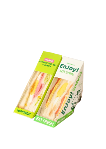 Hộp Đựng Bánh Sandwich Dùng Một Lần – Trong Suốt, Có Cửa Sổ, Không Cần Gấp