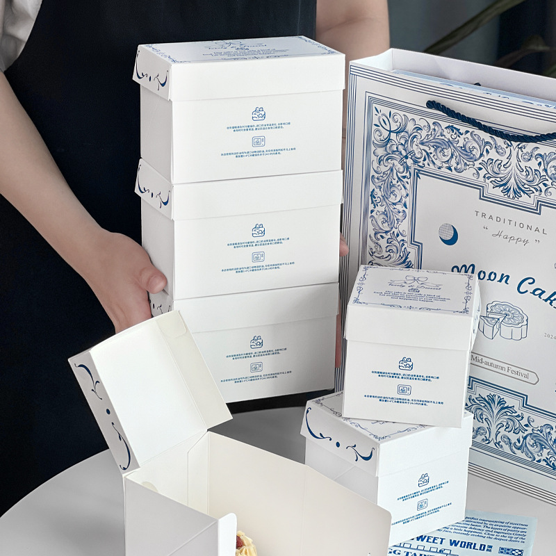 🍰✨ Hộp đựng bánh nhỏ đơn giản – Tôn vinh vẻ đẹp thanh lịch của món tráng miệng Pháp