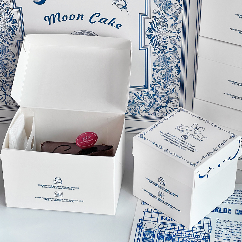 🍰✨ Hộp đựng bánh nhỏ đơn giản – Tôn vinh vẻ đẹp thanh lịch của món tráng miệng Pháp