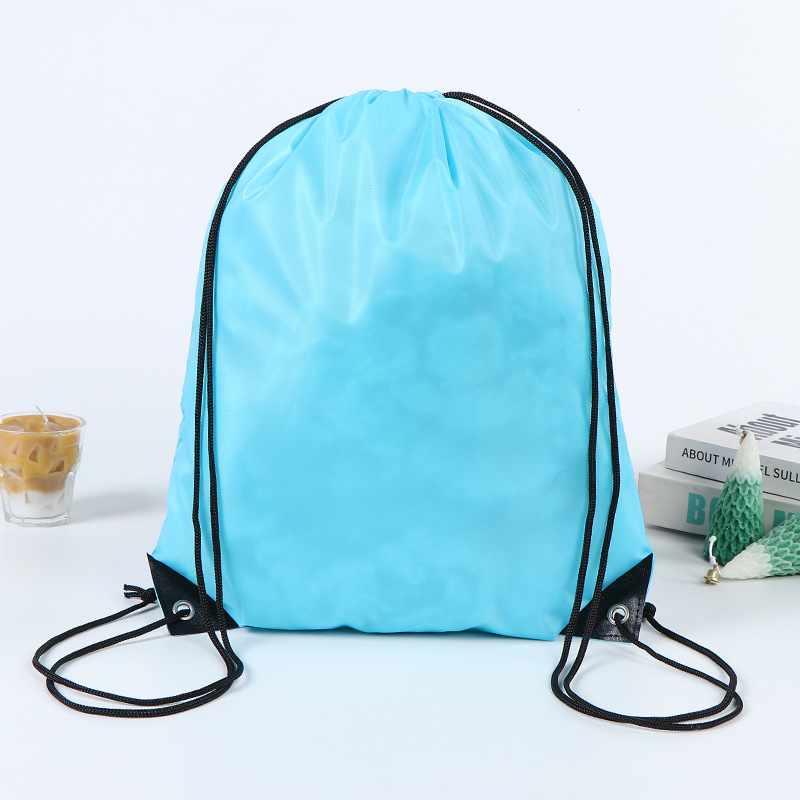 Combo 50 Túi vải polyester có dây rút in logo ba lô có dây rút cho sự kiện thể thao marathon túi vải polyester có dây rút