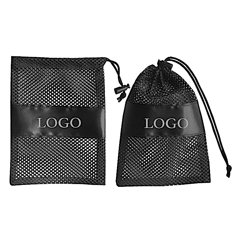 Combo 50 Túi Lưới Rút Polyester Màu Đen – Gọn Nhẹ & Thoáng Khí