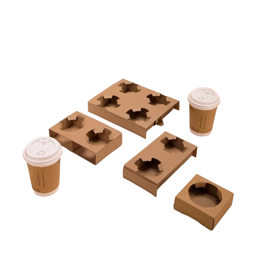COMBO 100 Túi Giấy Kraft Đựng Cốc Có Đế – Tiện Lợi, Bền Đẹp, Dễ Mang Theo