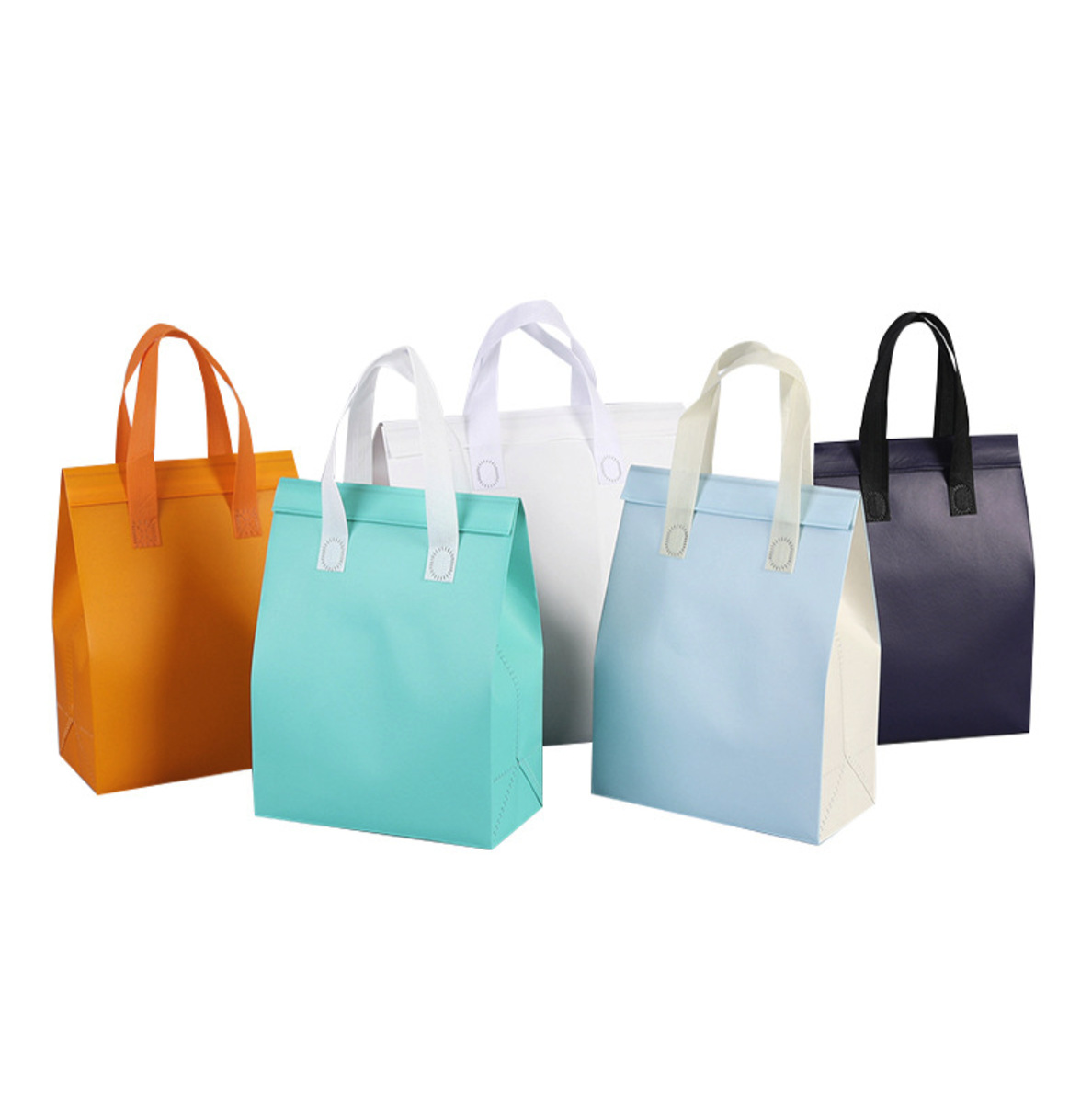 COMBO 50 Túi Tote chất liệu vải không dệt đựng trà sữa, thực phẩm, có lớp nhôm cách nhiệt bên trong bền dai, thân thiện môi trường T1893