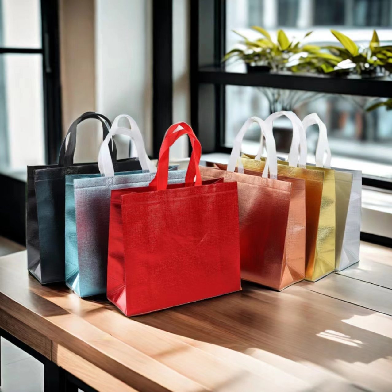 Combo 50 Túi Tote Không Dệt In Nổi Tùy Chỉnh – Giải Pháp Bao Bì Cao Cấp Cho Cửa Hàng Quần Áo & Quà Tặng Lưu Niệm