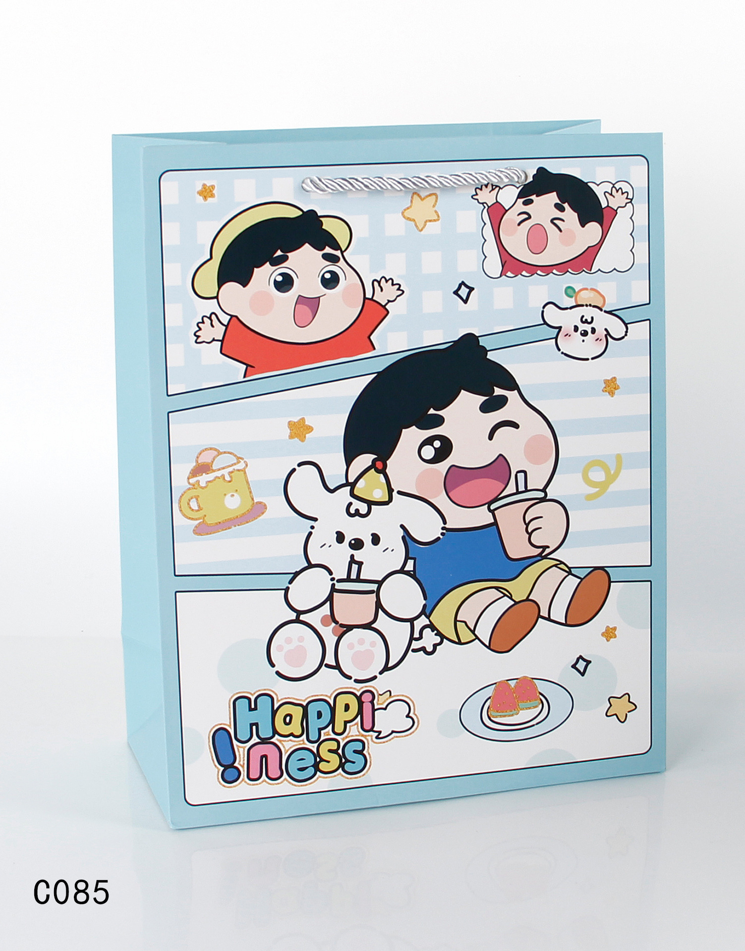 Combo 50 Túi quà hoạt hình dọc cỡ trung – Dễ thương Labubu, Baby Three và đầy màu sắc