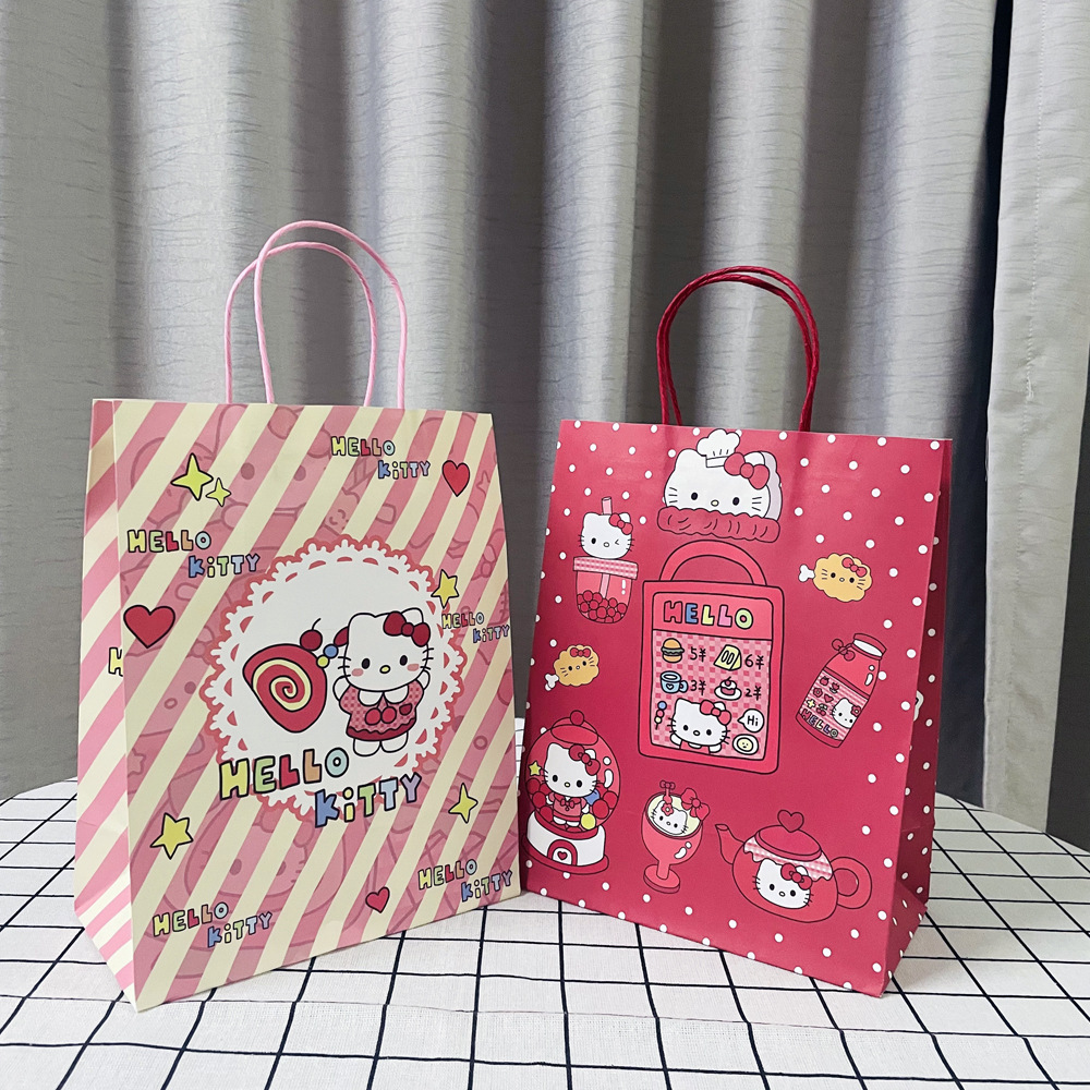 Combo 50 Túi giấy Hello Kitty, Cún hoạt hình