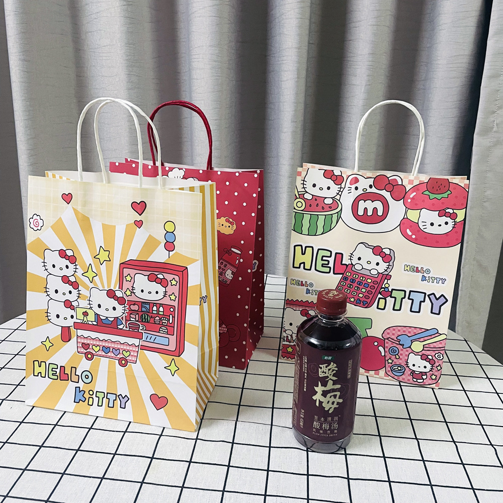 Combo 50 Túi giấy Hello Kitty, Cún hoạt hình