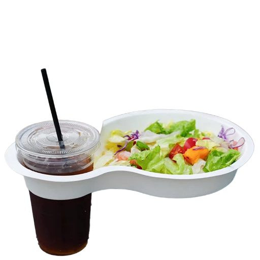 COMBO 100 Khay Đựng Thức Ăn Kiểu Phương Tây CITYWALK – Khay Hot Dog Dùng Một Lần Có Thể Phân Hủy Sinh Học, Hai Ngăn Đựng Đồ Uống, Cà Phê, Khay Đựng Cốc