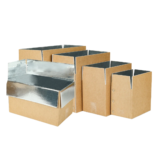 Combo 10 Hộp Carton Bảo Quản Thực Phẩm Tươi Sống Phủ Giấy Bạc Nhôm – Chống Thấm Nước, Chống Vỡ, Dành Cho Trái Cây Và Rau Quả Trong Dây Chuyền Lạnh 