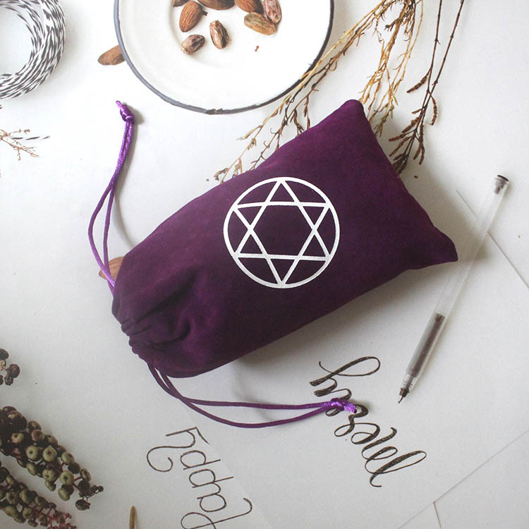 Combo 100 Túi nhung rút dây đựng bài Tarot – In logo theo yêu cầu
