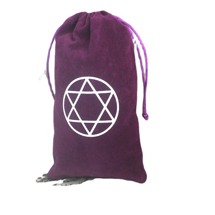 Combo 100 Túi nhung rút dây đựng bài Tarot – In logo theo yêu cầu