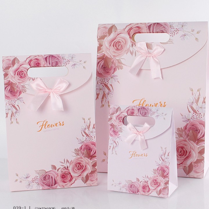 Combo 50 Túi  Nắp Gập – Thiết Kế Hoạt Hình Dễ Thương, Túi Quà Cưới, Sinh Nhật, Kẹo & Lưu Niệm – Có In Logo