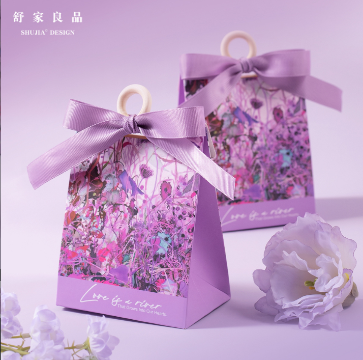 Hộp đựng kẹo cưới phong cách châu Âu hoa mới, túi đựng kẹo cưới cao cấp, hộp đựng kẹo quà tặng đặc biệt sáng tạo cho đám cưới