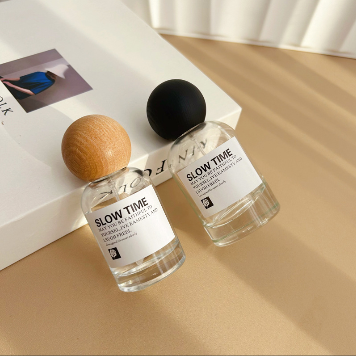 Chai nước hoa cao cấp nắp gỗ dạng xịt thủy tinh 30ML chai thay thế dung tích lớn 50ml chai rỗng bán buôn tại chỗ