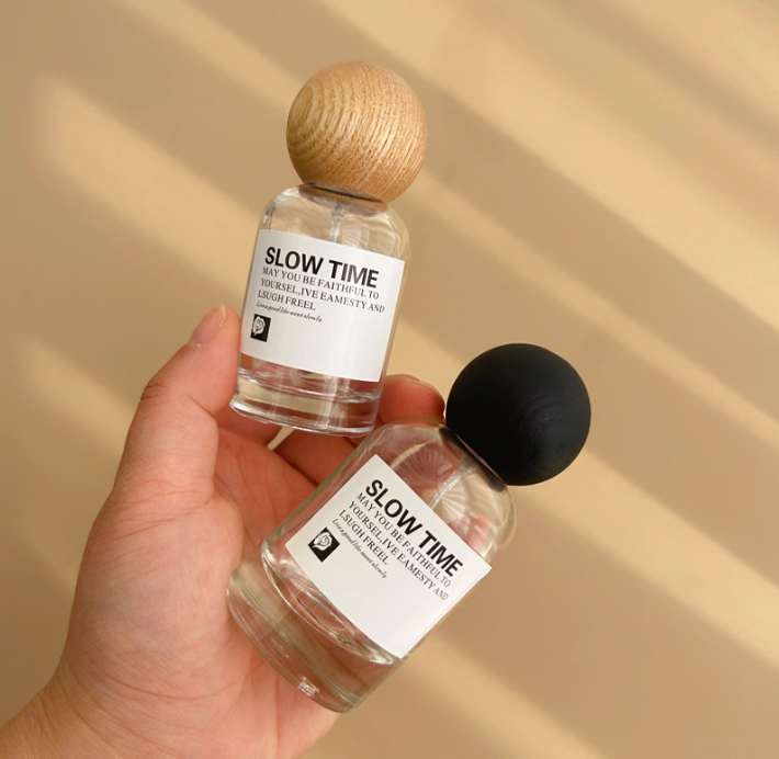 Chai nước hoa cao cấp nắp gỗ dạng xịt thủy tinh 30ML chai thay thế dung tích lớn 50ml chai rỗng bán buôn tại chỗ