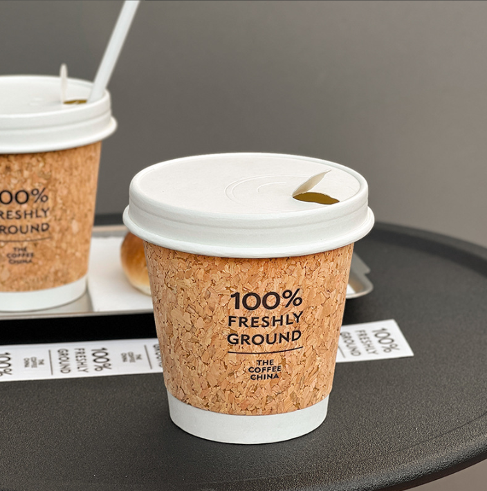 Cốc cà phê dùng một lần, nắp đậy thương mại, cốc đóng gói, cốc giấy thân thiện với môi trường, cốc trà sữa, cốc đựng đồ uống nóng, logo tùy chỉnh